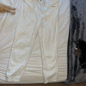 White Zara straightpant jeans